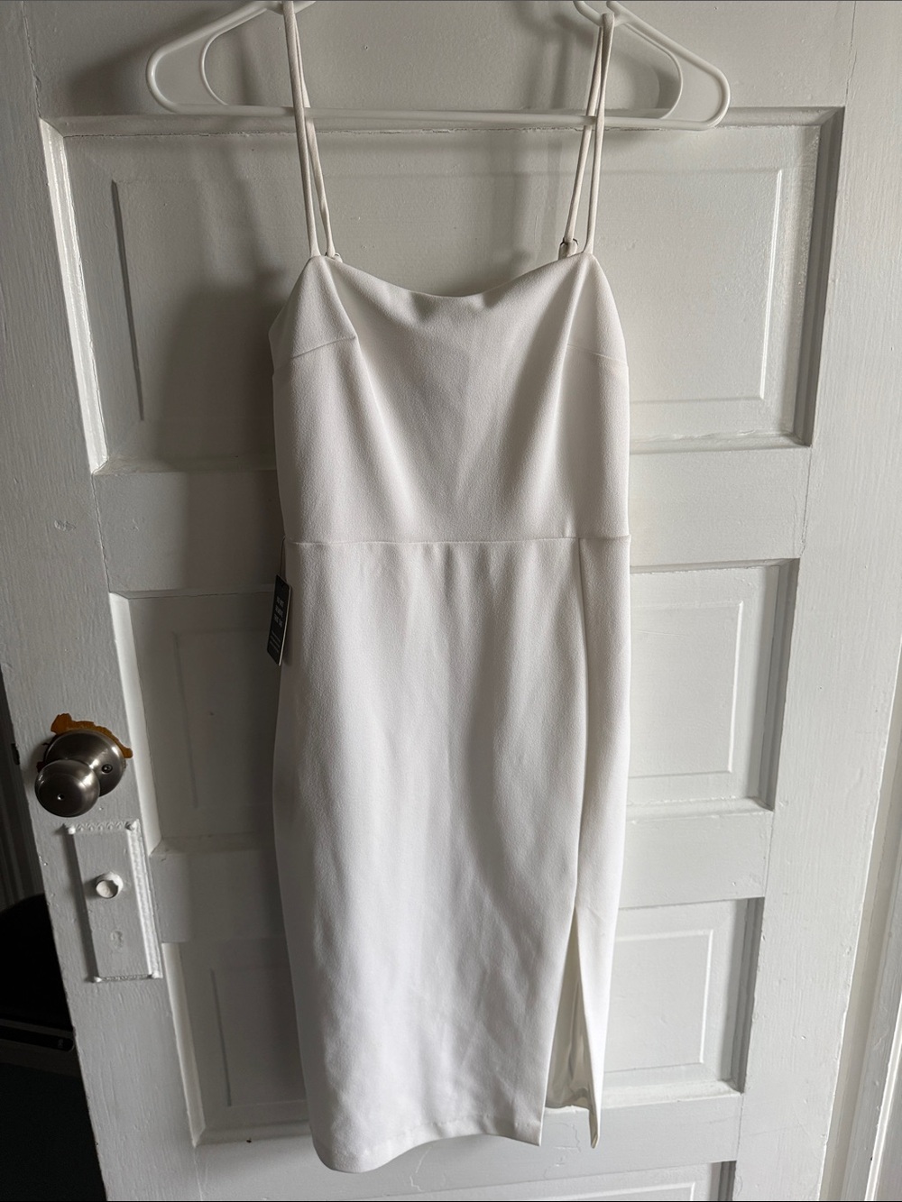 Express White Spaghetti-Strap Mini Dress